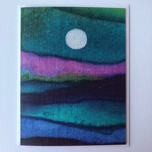 Greeting card with Batik print K
