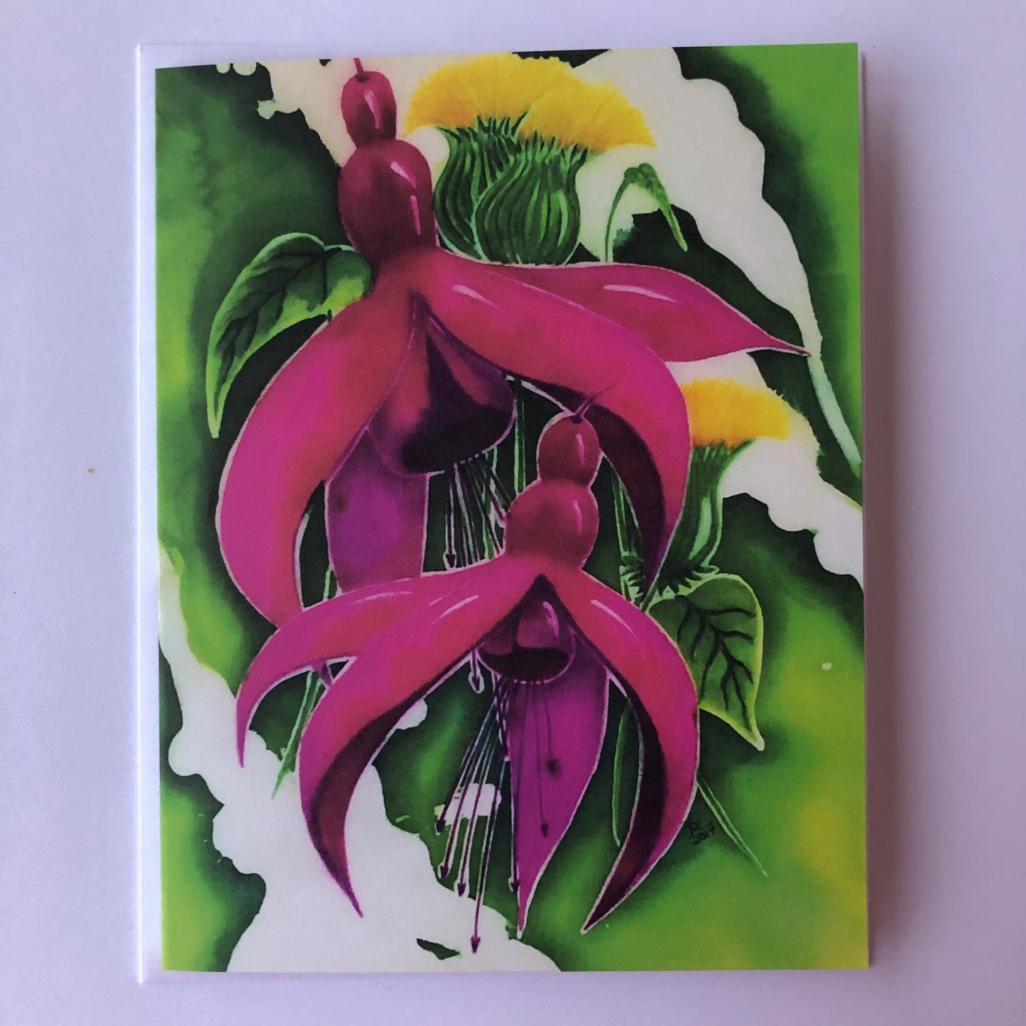 Greeting card with Batik print E