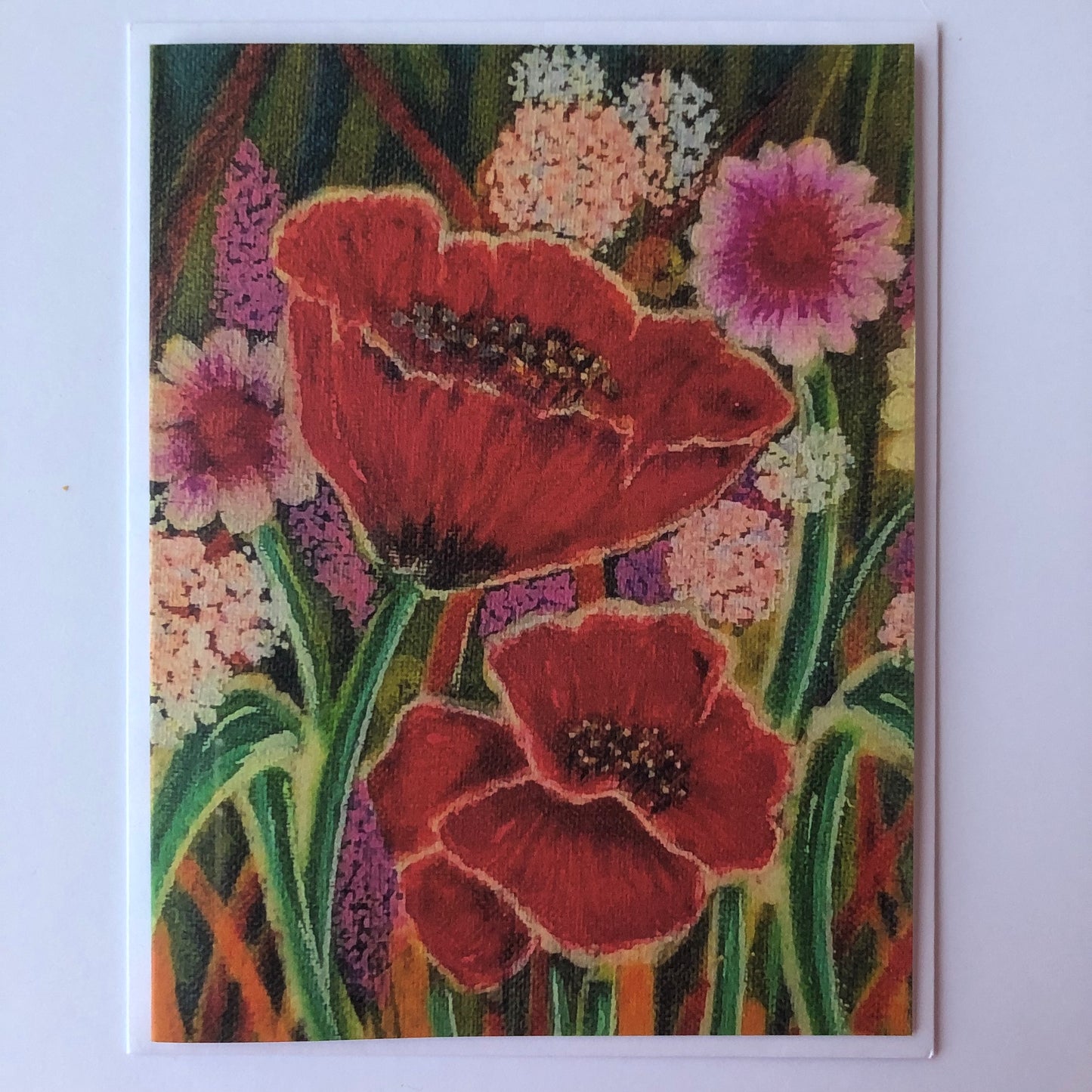 Greeting card with Batik print D