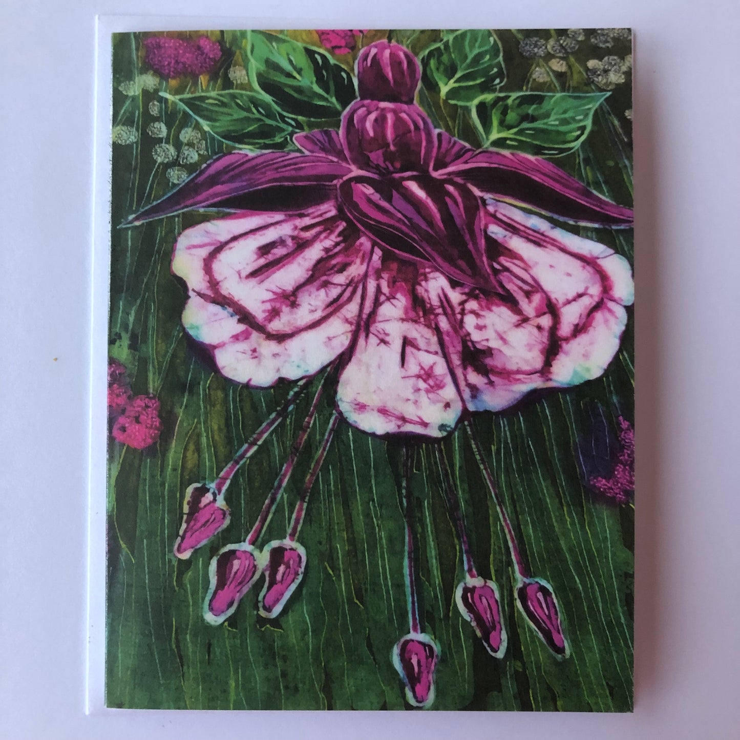 Greeting card with Batik print C