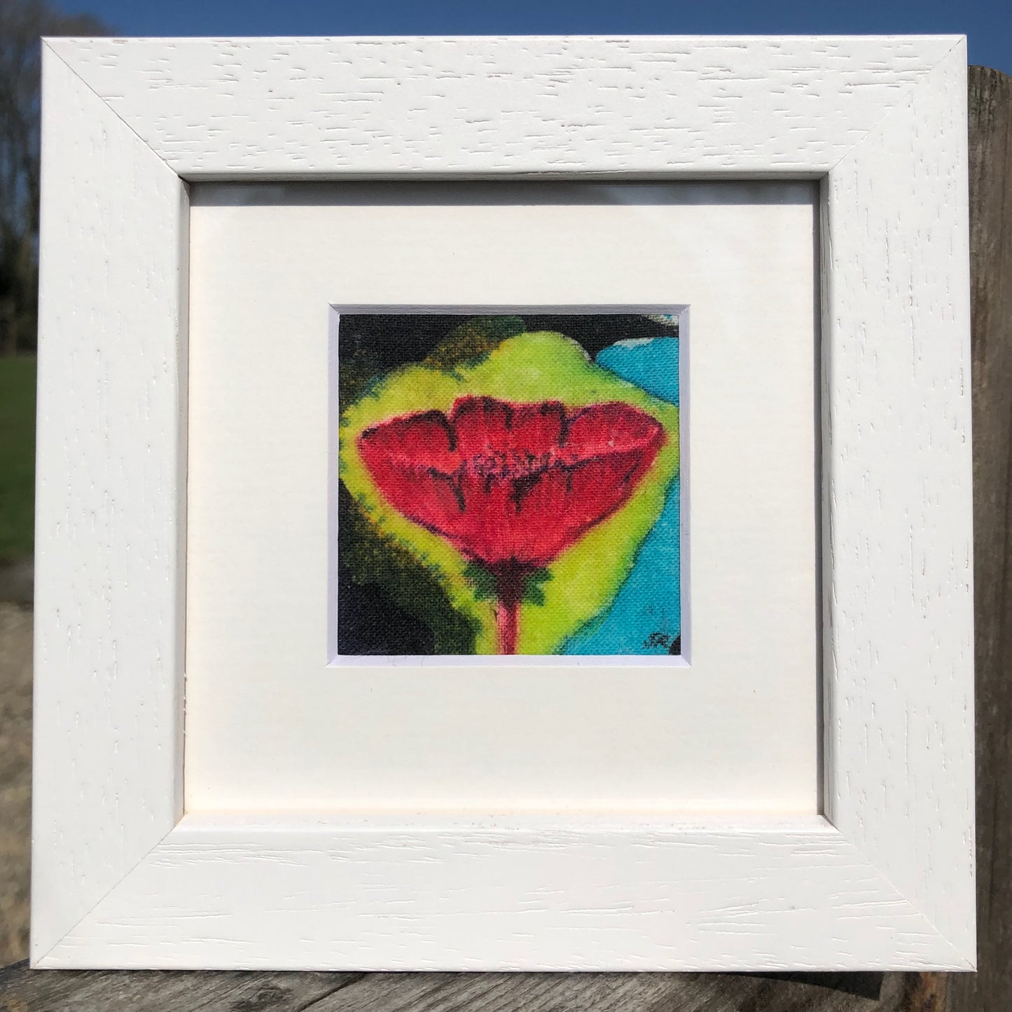 Mini Floral Batik Poppy White