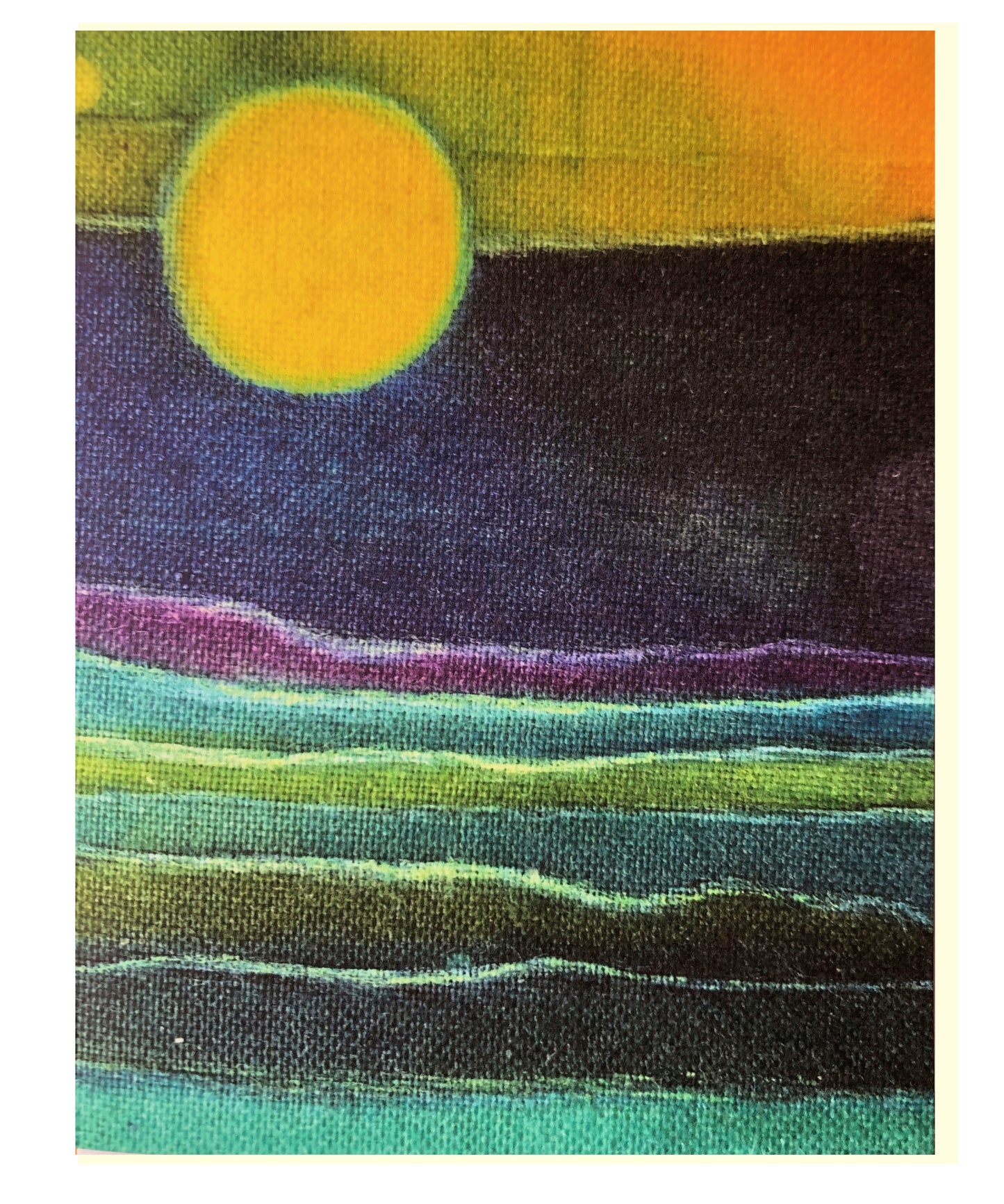 Greeting card with Batik print L
