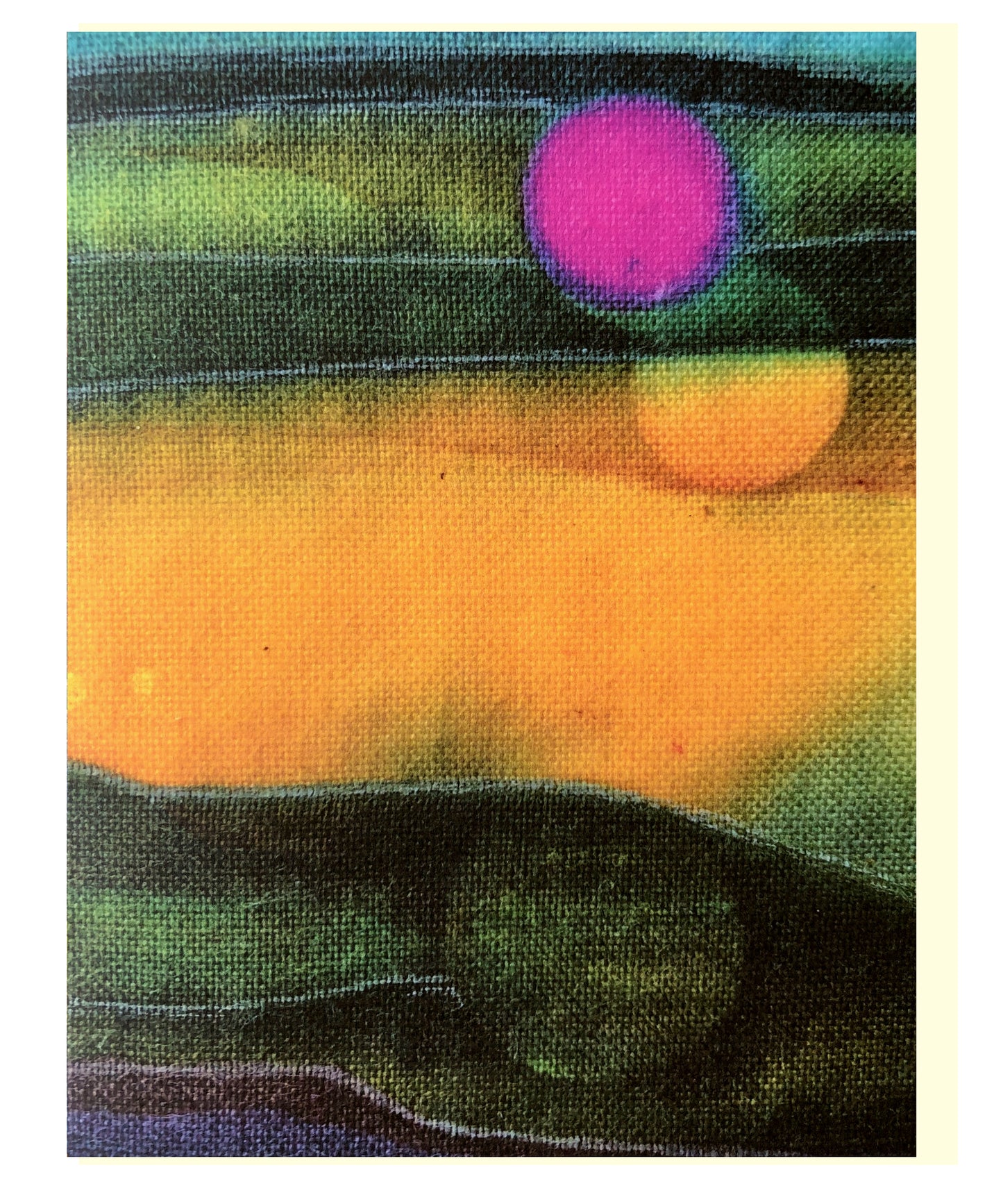 Greeting card with Batik print F