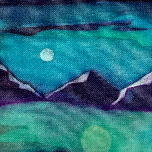 Batik in a, reclaimed maple wood, frame