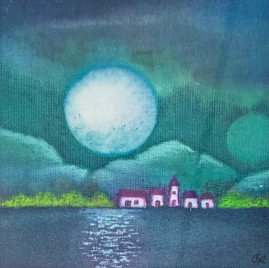 Batik in a, reclaimed wood, wood.