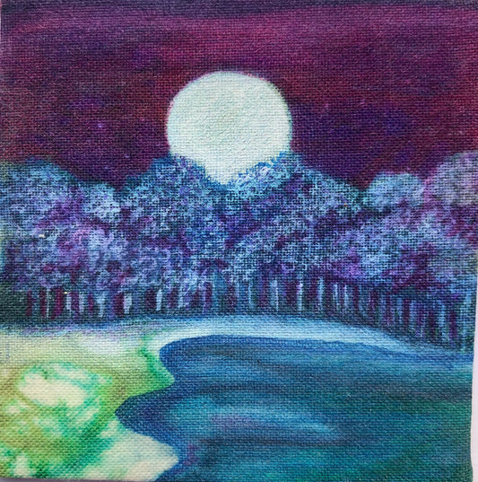 Framed Batik 130 x 130 x 40mm AW