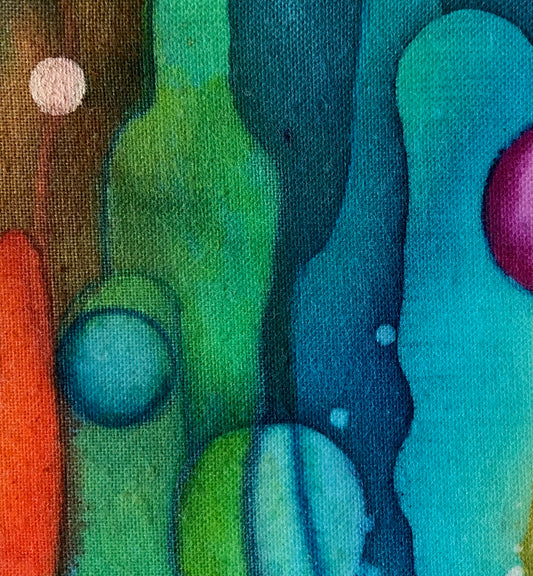 Framed Batik 160 x 160 x 30mm AA